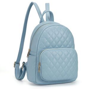 7944 Quilted Mini Backpack , PU Leather Backpack Purse Designer Satchel